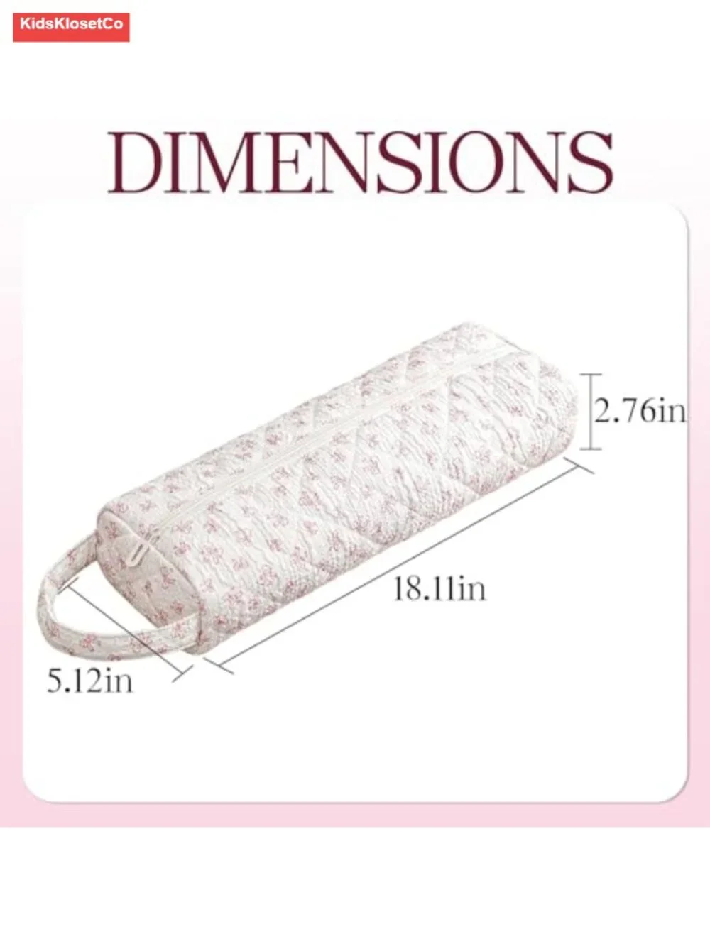 Quilted Hair Dryer Travel Case for Curling & Flat Irons - Water-Resistant